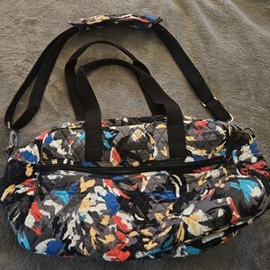 Vera Bradley Black and Yellow Quilted Bag